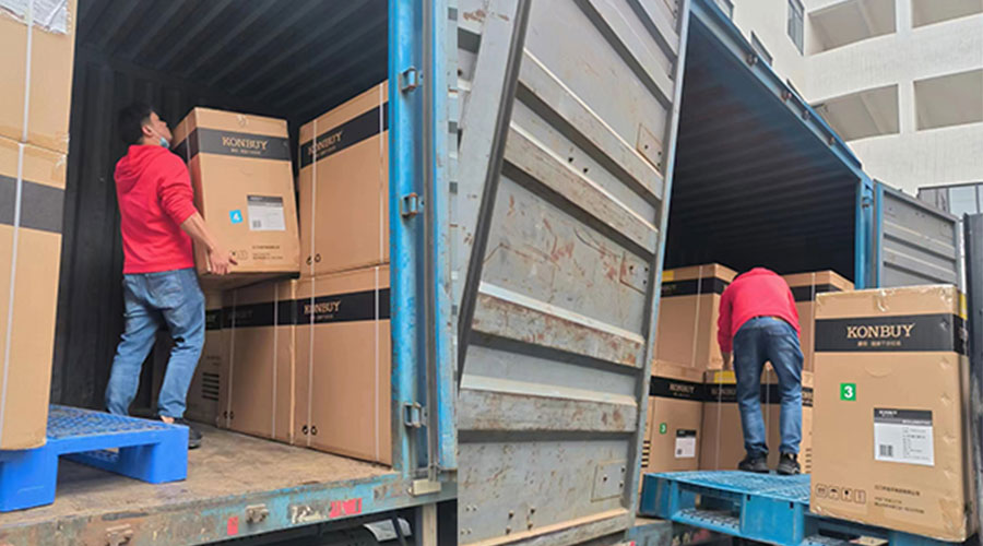 整裝待發(fā)！客戶50臺衣物烘干機裝柜完畢