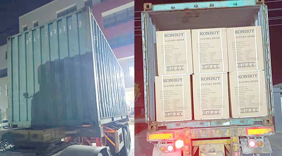 國(guó)內(nèi)外市場(chǎng)“兩開花”！康標(biāo)滾筒干衣機(jī)出貨到國(guó)外