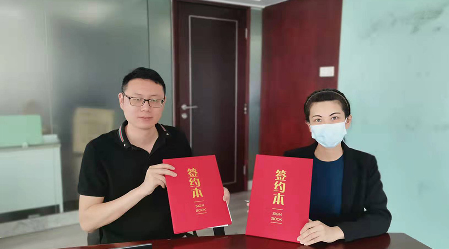 祝賀！金環(huán)電器與寧波某品牌電商客戶再次合作，簽約成功！