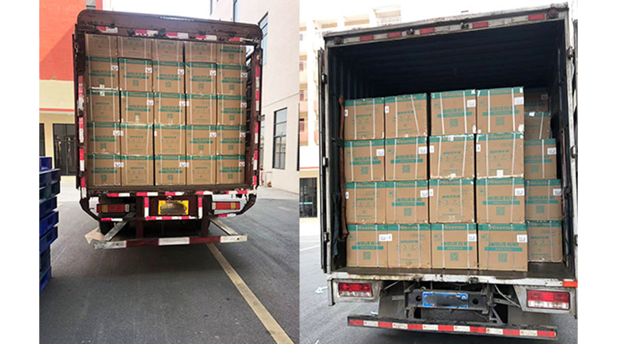 實況圖！金環(huán)電器完成國內(nèi)某知名品牌迷你洗衣機裝柜發(fā)貨